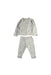A Grey Pyjama Sets from Mori in size 6-12M for boy. (Back View)