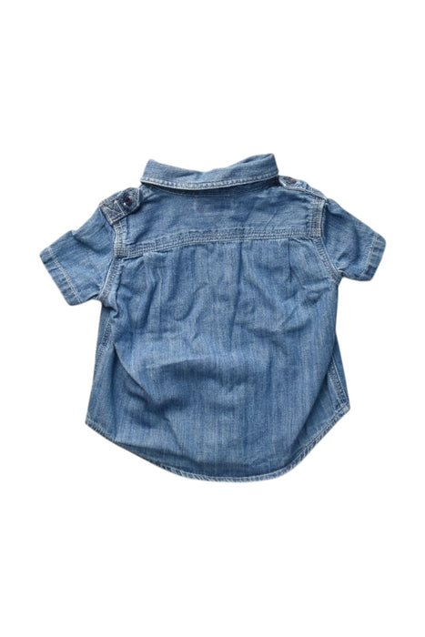 A Blue Short Sleeve Shirts from Ralph Lauren in size 3-6M for boy. (Back View)