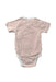 A Pink Short Sleeve Bodysuits from Mori in size Newborn for girl. (Back View)