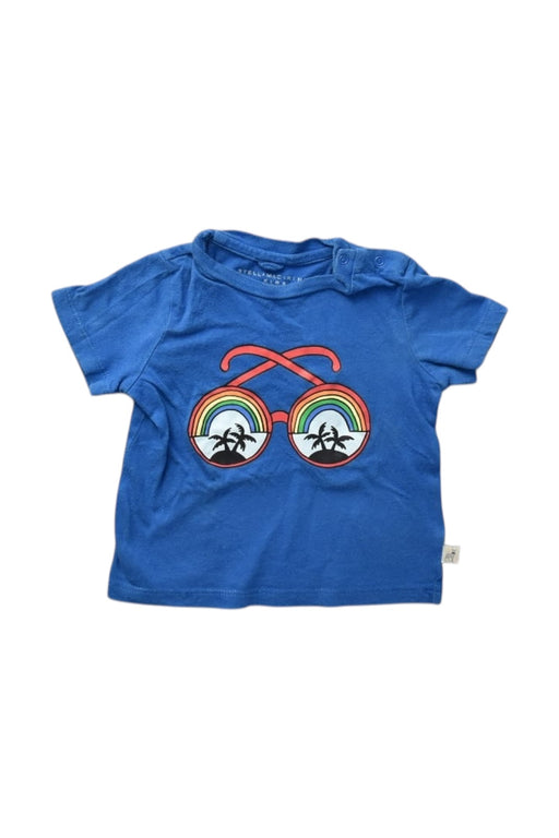 A Blue Short Sleeve T Shirts from Stella McCartney in size 3-6M for boy. (Front View)