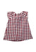 A Red Short Sleeve Dresses from Jacadi in size 3-6M for girl. (Back View)