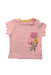 A Pink Short Sleeve Tops from Mothercare in size 6-12M for girl. (Front View)
