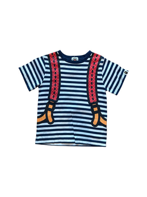 A Blue Short Sleeve T Shirts from BAPE KIDS in size 7Y for boy. (Front View)