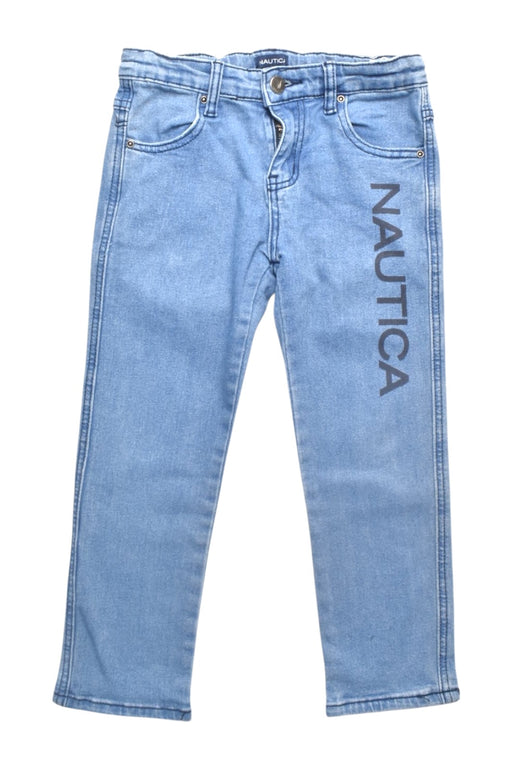A Blue Jeans from Nautica in size 5T for boy. (Front View)