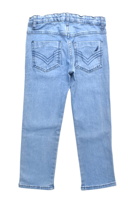 A Blue Jeans from Nautica in size 5T for boy. (Back View)