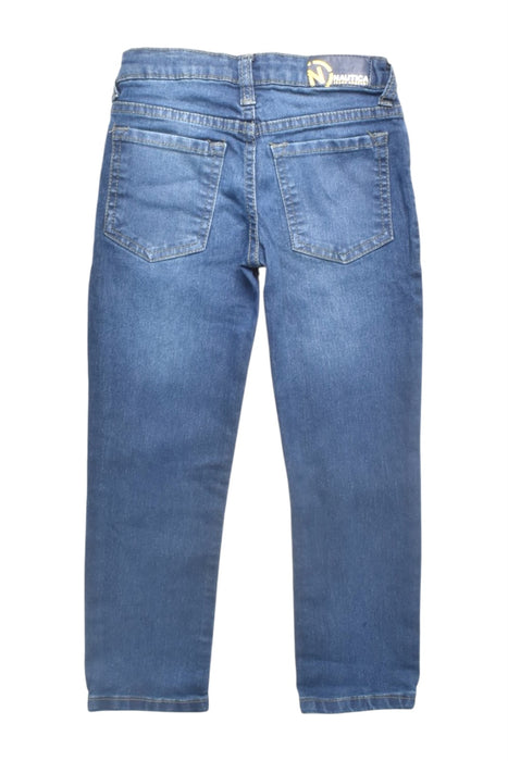 A Blue Jeans from Nautica in size 5T for boy. (Back View)