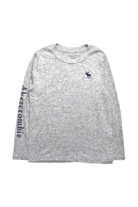 A Grey Long Sleeve T Shirts from Abercrombie  in size 7Y for boy. (Front View)