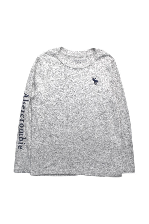 A Grey Long Sleeve T Shirts from Abercrombie  in size 7Y for boy. (Front View)