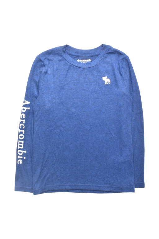 A Blue Long Sleeve T Shirts from Abercrombie  in size 7Y for boy. (Front View)