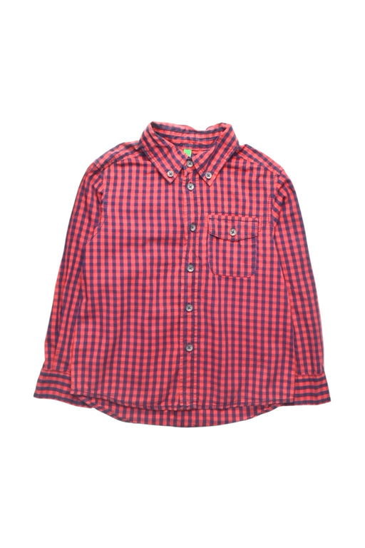 A Red Long Sleeve Shirts from United Colors Of Benetton in size 3T for boy. (Front View)