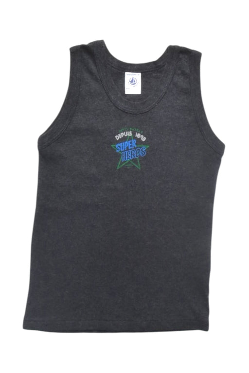 A Black Sleeveless Tops from Petit Bateau in size 4T for boy. (Front View)