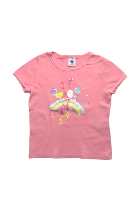 A Multicolour Short Sleeve T Shirts from Petit Bateau in size 3T for girl. (Front View)