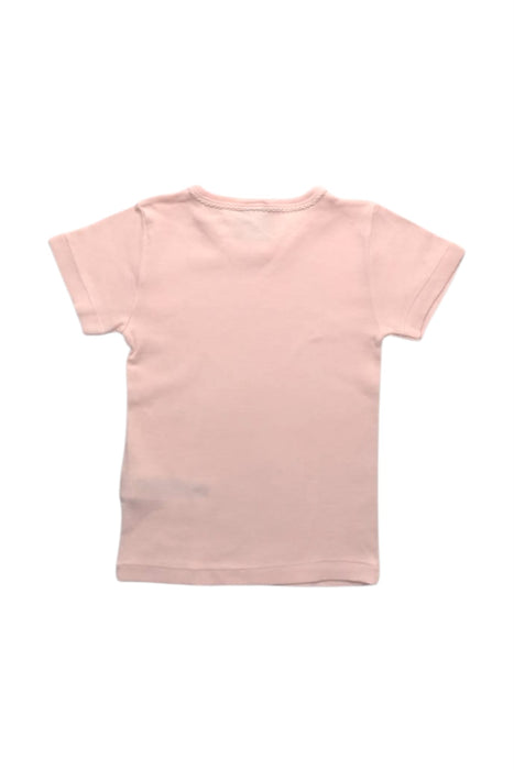 A Peach Short Sleeve T Shirts from Petit Bateau in size 2T for girl. (Back View)
