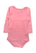 A Pink Long Sleeve Bodysuits from Petit Bateau in size 12-18M for girl. (Back View)