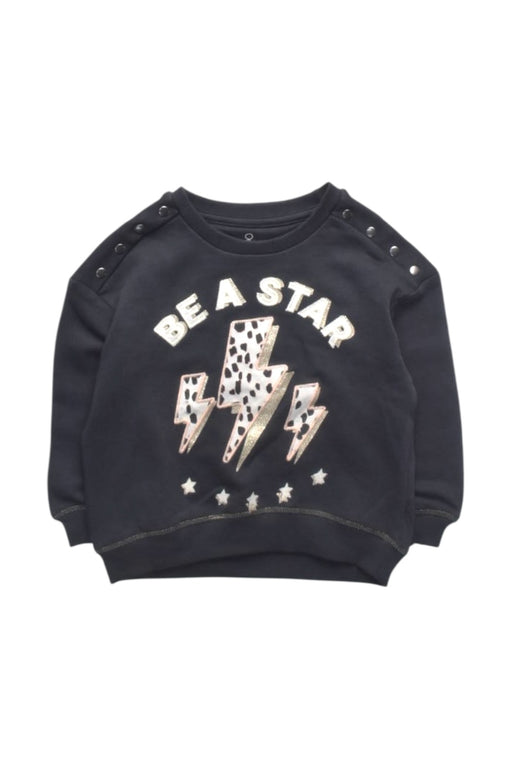 A Black Crewneck Sweatshirts from Mothercare in size 2T for girl. (Front View)