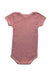 A Red Short Sleeve Bodysuits from Petit Bateau in size 12-18M for girl. (Back View)