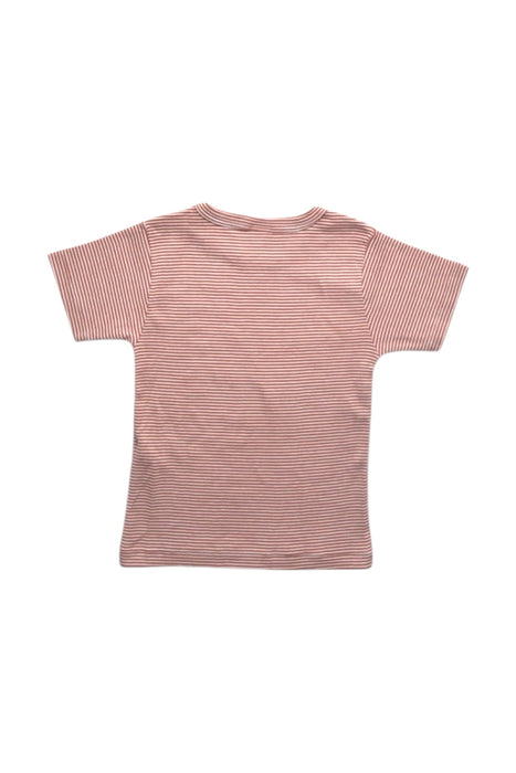 A Red Short Sleeve T Shirts from Petit Bateau in size 3T for girl. (Back View)