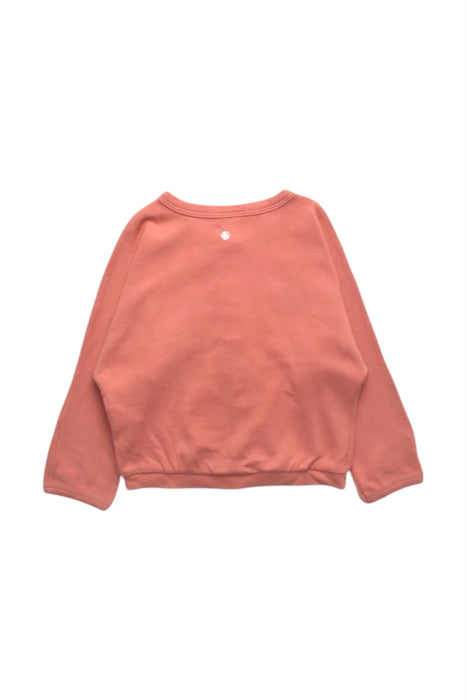 A Peach Cardigans from Petit Bateau in size 3T for girl. (Back View)
