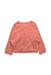 A Peach Cardigans from Petit Bateau in size 3T for girl. (Back View)
