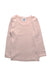A Pink Long Sleeve Tops from Petit Bateau in size 3T for girl. (Front View)