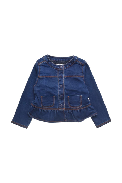 A Navy Lightweight Jackets from Catimini in size 2T for girl. (Front View)