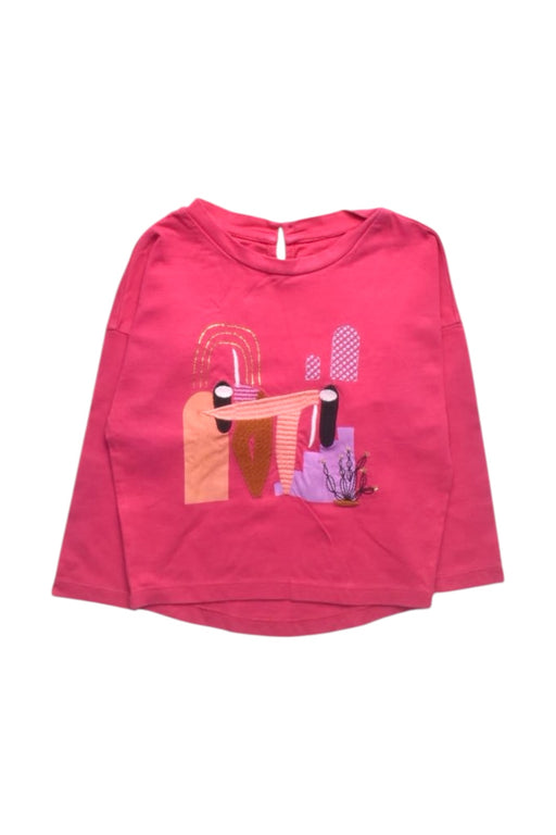 A Pink Long Sleeve Tops from Catimini in size 2T for girl. (Front View)
