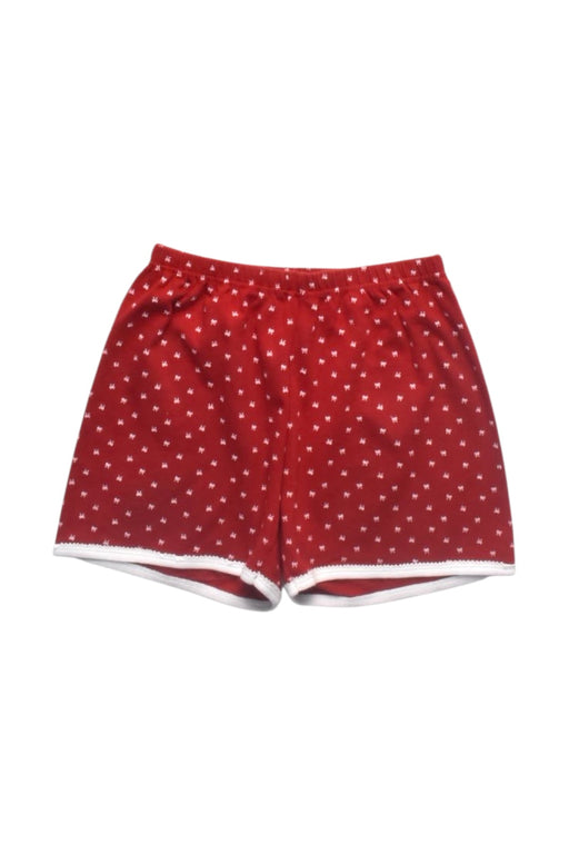 A Red Shorts from Petit Bateau in size 12Y for girl. (Front View)