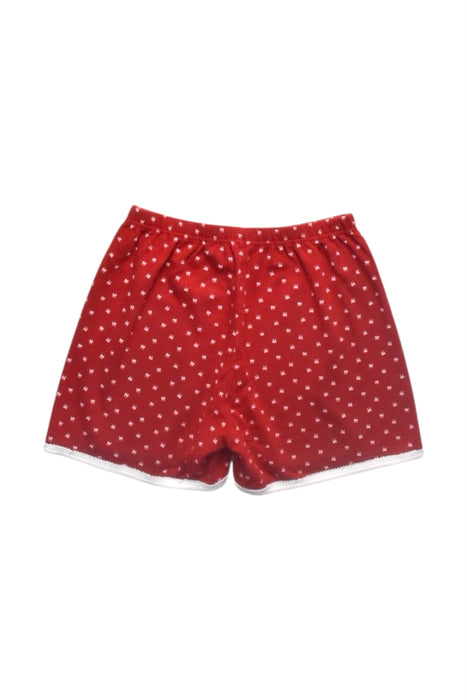 A Red Shorts from Petit Bateau in size 12Y for girl. (Back View)