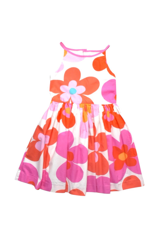 A Multicolour Sleeveless Dresses from Jacadi in size 6T for girl. (Front View)