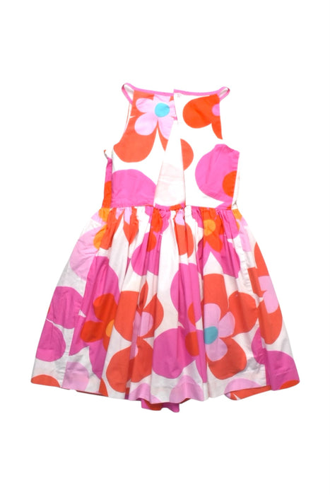 A Multicolour Sleeveless Dresses from Jacadi in size 6T for girl. (Back View)