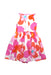 A Multicolour Sleeveless Dresses from Jacadi in size 6T for girl. (Back View)