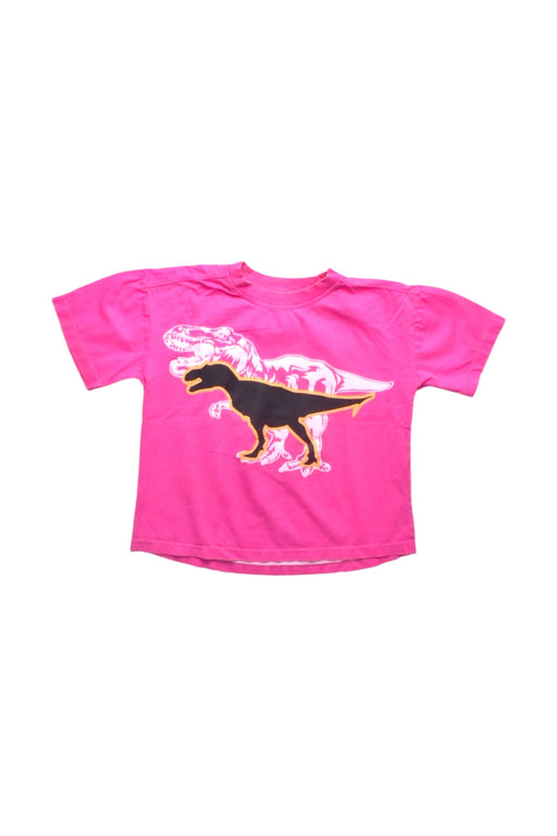 A Pink Short Sleeve T Shirts from Roses & Rhinos in size 5T for girl. (Front View)