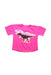 A Pink Short Sleeve T Shirts from Roses & Rhinos in size 5T for girl. (Front View)