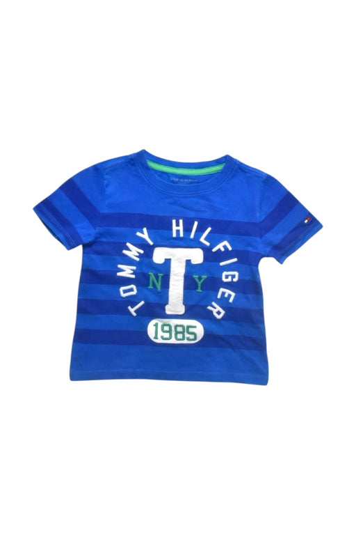 A Blue Short Sleeve T Shirts from Tommy Hilfiger in size 2T for boy. (Front View)