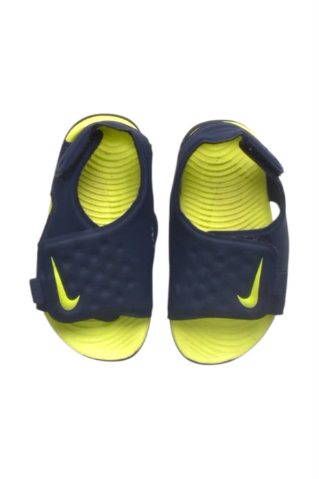 A Blue Sandals from Nike in size 18-24M for boy. (Back View)