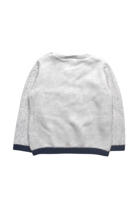 A White Knit Sweaters from The Little White Company in size 12-18M for boy. (Back View)