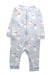 A Blue Long Sleeve Rompers from The Little White Company in size 6-12M for boy. (Front View)