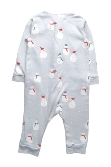 A Blue Long Sleeve Rompers from The Little White Company in size 6-12M for boy. (Back View)