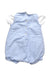 A Blue Short Sleeve Rompers from Lapinou in size 0-3M for boy. (Back View)