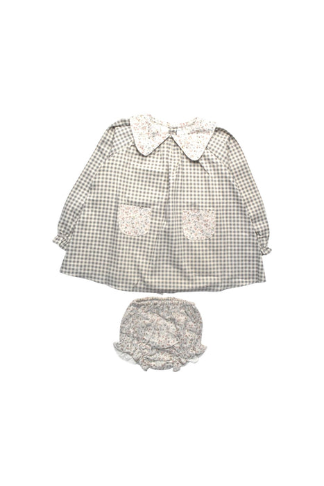 A Multicolour Dress Sets from Paloma de la O in size 4T for girl. (Front View)