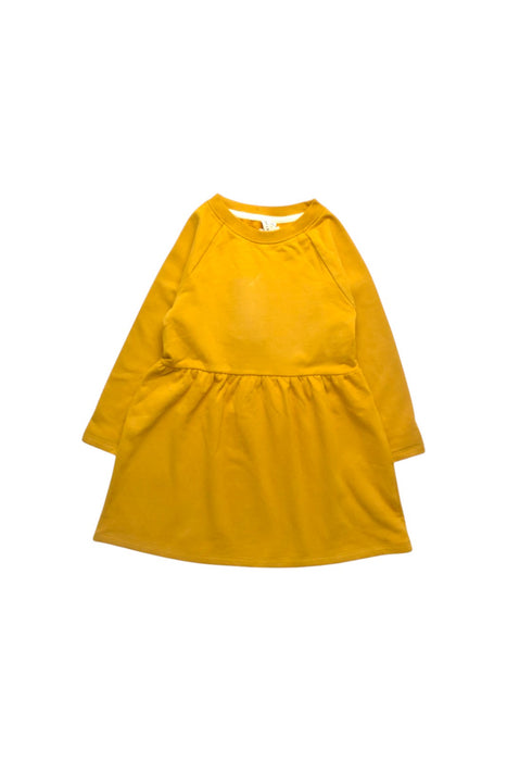 A Yellow Long Sleeve Dresses from Gray Label in size 2T for girl. (Front View)