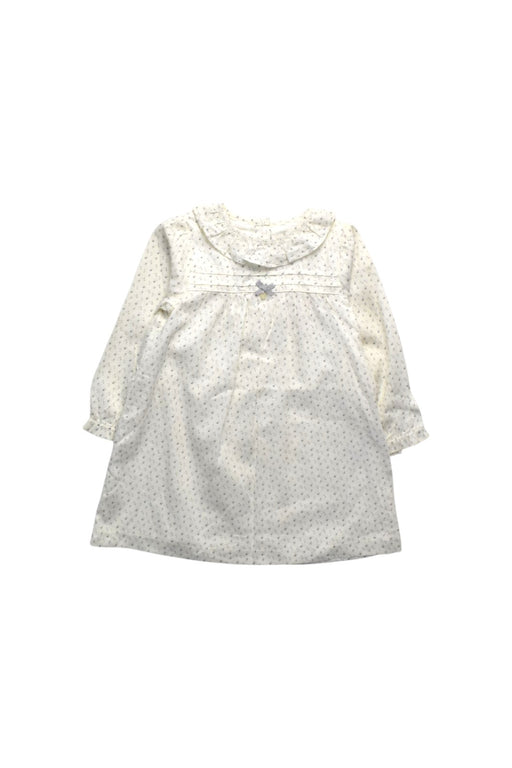 A White Long Sleeve Dresses from Patachou in size 18-24M for girl. (Front View)