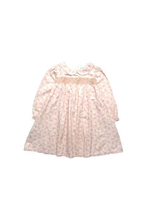 A Pink Long Sleeve Dresses from Wedoble in size 4T for girl. (Front View)