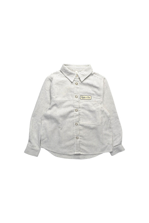 A White Long Sleeve Shirts from Rylee + Cru in size 6T for boy. (Front View)