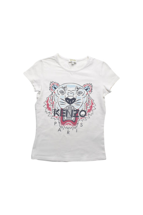 A White Short Sleeve T Shirts from Kenzo in size 10Y for girl. (Front View)