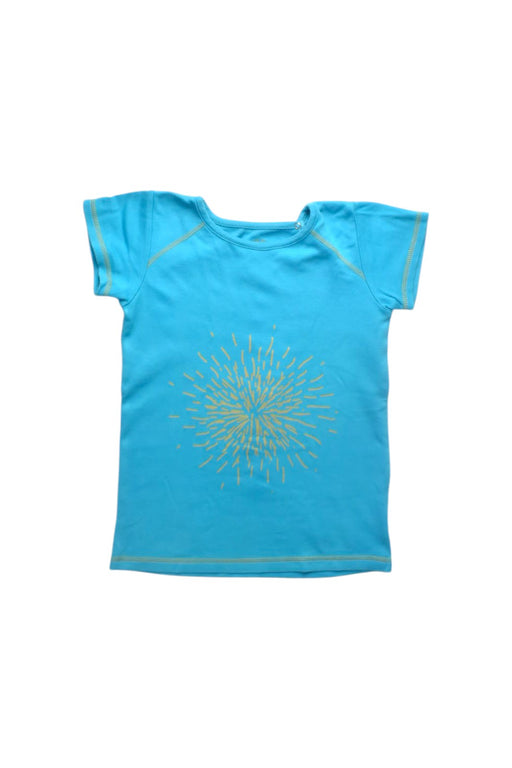 A Blue Short Sleeve T Shirts from La Queue du Chat in size 8Y for girl. (Front View)