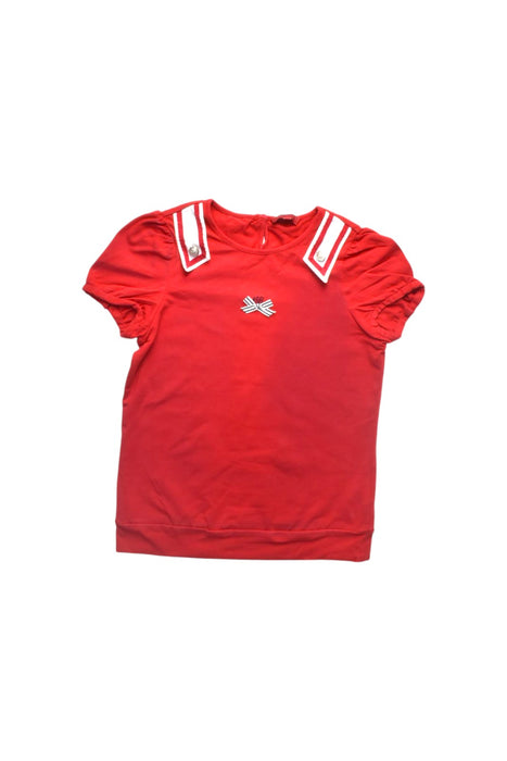 A Red Short Sleeve Tops from Nicholas & Bears in size 12Y for girl. (Front View)