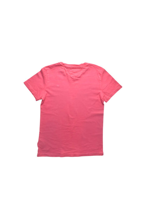 A Pink Short Sleeve T Shirts from Tommy Hilfiger in size 10Y for girl. (Back View)
