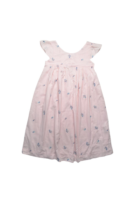 A Pink Sleeveless Dresses from Bonpoint in size 10Y for girl. (Front View)