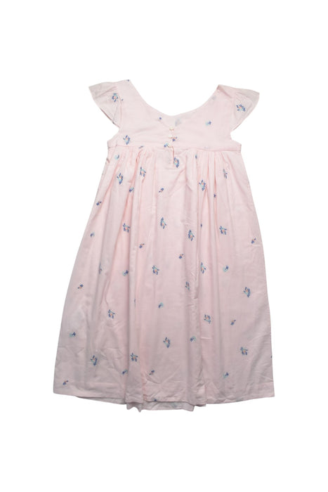 A Pink Sleeveless Dresses from Bonpoint in size 10Y for girl. (Back View)